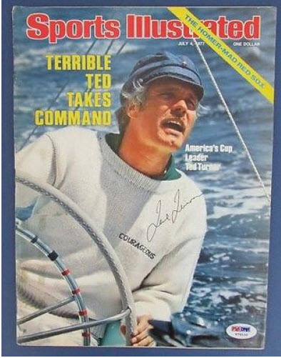 Ted Turner Americas Cup 1977 Signed Sports Illustrated