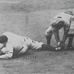 Babe Ruth Caught Stealing to end the 1926 World Series