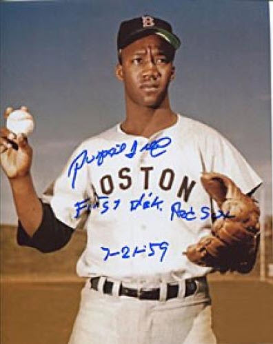 Pumpsie Green First Black Red Sox 8x10 Autographed $45.90  Click here to see more Pumpsie Green  collectibles 