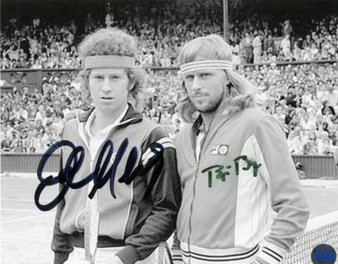 McEenroe Borg U.S. Open 1980 - Autographed 8x10 Click here to see this and more 1980 U.S. Open collectibles