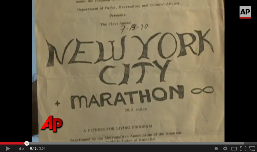 New York Marathon First Running 1970